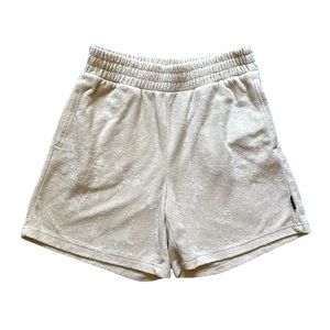 Hollister Gilly Hicks Sweat Shorts Cream Beige Size XS